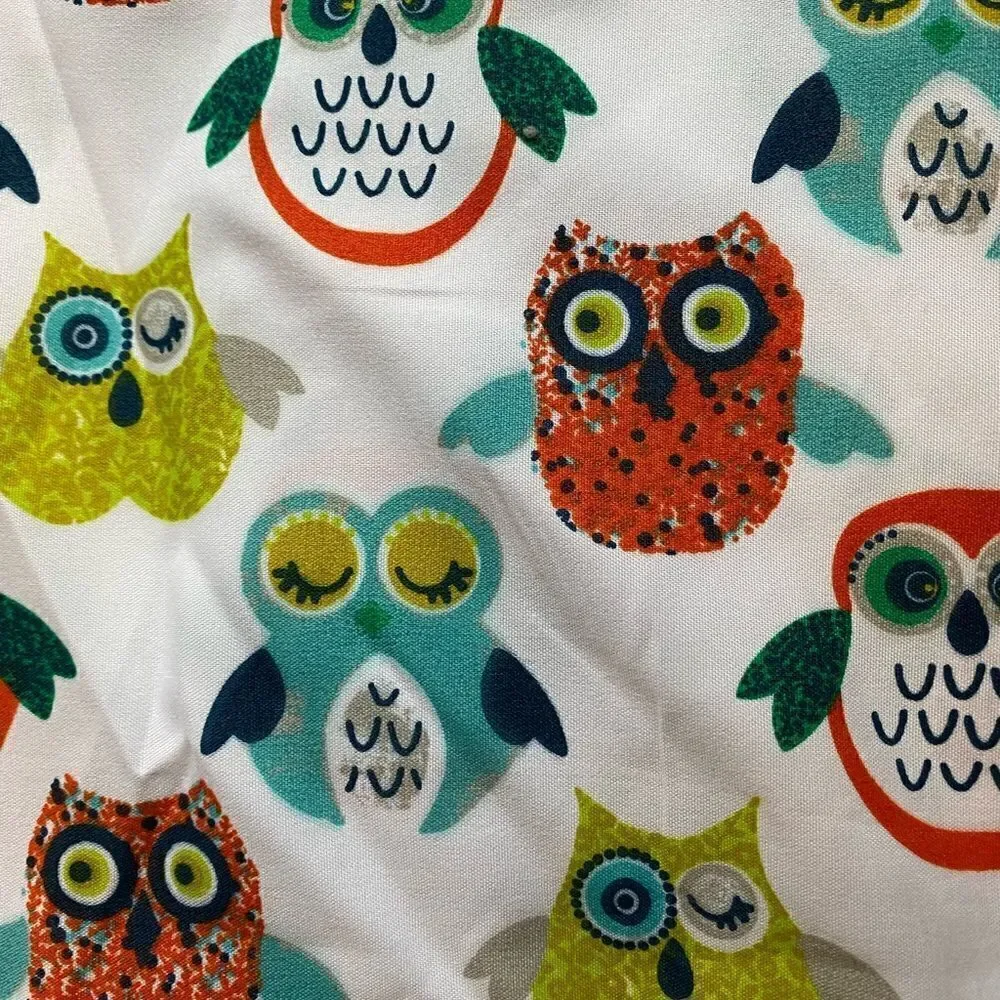 Simple Bright Owl Bed Flat Top Sheet